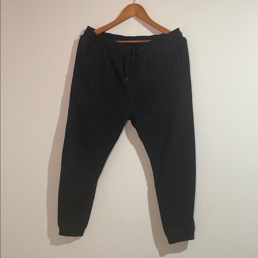 Forever 21 Black Sweatpants with Elastic Cuffs